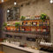 Porte-Bouteilles Mural Industriel, Polyvalentes En Métal Casier À Vin Mural, Etagere A Vin Murale, Étagères Flottantes En Métal À 2/3 Couches Support Mural, Pour Maison, Cuisine, Bar, Salle À Manger(B