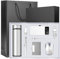 Luxury Gift Set for Fathers Day,Birthdays,Corporate Gifts, with LED Thermos Flask, Pen, USB Flash Drive, Power Bank, Computer Mouse, Key Chain, Card Holder & Book Mark (Silver)