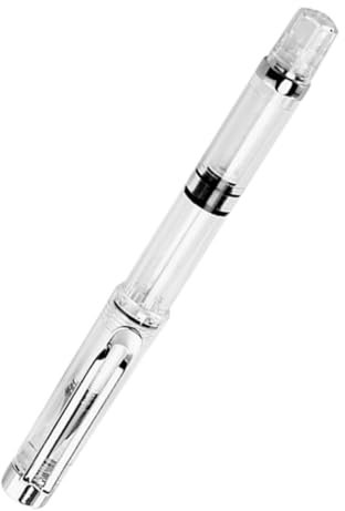 EXCEART Fountain Brush Water Brush Pens Fountain Pen with Piston Filling Vacuum Pen Fountain Pen Refillable Japanese Calligraphy Pens Thin Pen Fountain Transparent Plastic