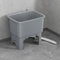 Lavandino con Rubinetto, Lavello per Mocio, Lavello Da Cucina Alto, Tubi E Kit di Scarico per Lavatoio Cantina Garage Giardino(Grey,40x40x46.5cm)