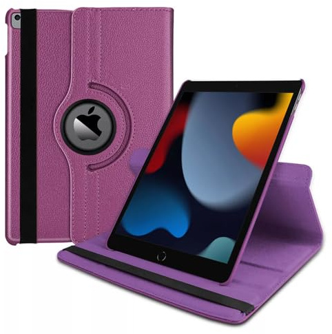 Case for iPad (A16) 11th Generation 11 Inch 2025/iPad 10th Generation 10.9 | Inch 2022, Slim Fit Premium PU Leather 360 Degree Rotating Protective Stand Cover with Auto Wake Sleep (Purple)