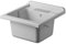 Negrari Bañera de apoyo de resina PP para lavabo, resistente a la humedad, resistente a los ácidos de uso común, kit de desagüe incluido, interior y exterior, 50 x 50 x 30 cm, blanco
