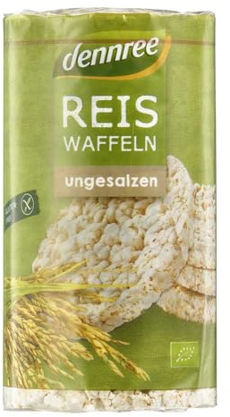 dennree Reiswaffeln, ungesalzen, 100g (1)