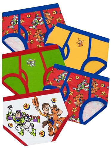 Disney Toy Story Boys Underwear Pack Of 5, Woody And Buzz Boys Pants, Multipack Kids Underwear, Ages 18 Months To 8 Years
