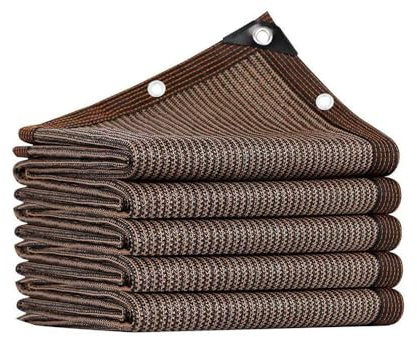 Filet d'ombrage de jardin – 2 x 3 m – Tissu respirant avec œillets pour pergola, bâche en maille pour protection des plantes et protection solaire (2 x 6 m)