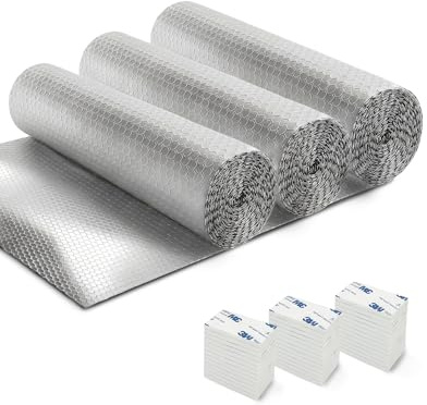 Haltons Radiator Foil Insulation, 3 Pack Covers 27+ Radiators, 15m x 60cm | Easy To Install & Cut To Size, Reduces Heat Loss & Lowers Energy Bills