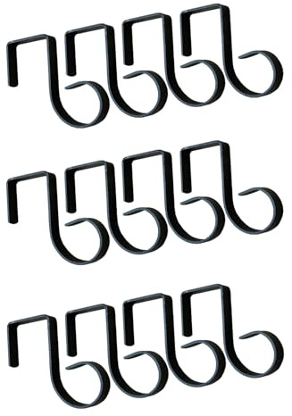 Selections Metal Bracket Over Fence Panel Garden Hanging Hooks - Pack of 12