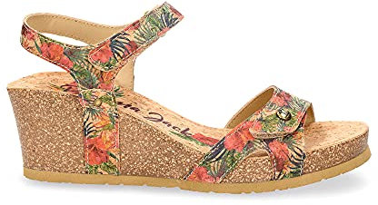Panama Jack Femme Julia Cork Sandales Bride Cheville, Rouge (Rojo B1), 39 EU