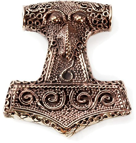 Windalf Wikinger Thorshammer Anhänger THYR 4.1 cm Mölnir Schonenhammer Thorhammer Bronze