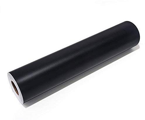 VINYL FROG Matte Craft Vinyl Black Permanent Adhesive Backed Vinyl for Craft Projects and Decoration 12 x12ft