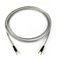Selected Cable Câble de terre de 5 m pour tables de mixage, platines disques, appareils phono avec connexion au sol 1 x 0,50 mm² avec fourches plaquées or Câble de terre transparent argenté