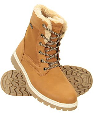 Mountain Warehouse Womens Casual Thermal Waterproof Boots - Thermal tested -10°C, Faux Fur, Breathable - Best for Spring Summer, Hiking, Trekking, Outdoors & Walking