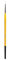 KINGART Premium White Nylon 7950-1 Pinceaux ronds pour artiste avec grip doré, poils synthétiques en nylon, acrylique et tous supports, peinture faciale, art corporel, tissu, céramique, verre, bois