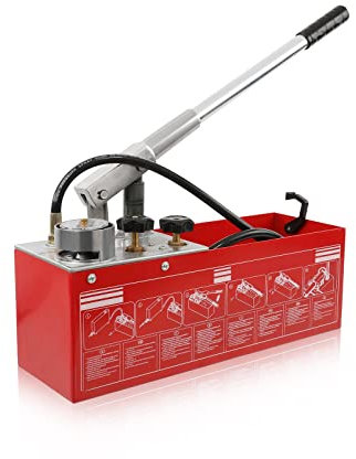 Dyna-Living Pressure Test Pump 12L 0-60Bar Pressure Tester Plumbing Water Pipe Line Installation Heating System Water Leakage Test Pump