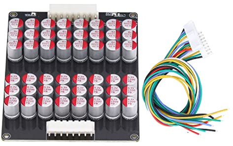Duokon Batterieaktiver Equalizer, Lithiumbatterie Batteriebalancer Stromversorgungszubehör Stromwandler Balancer Board Universal Energy Transfer Balancer 12‑16S für LTO LPO LFP 1,8 V‑4,5 V