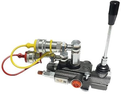 Distributore oleodinamico per trattore 1 leva doppio effetto 3/8 45 Litri 300 bar completo di innesti rapidi e viti di fissaggio