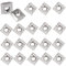 Catelves 30 Stück Nutensteine M8, T Profil Edelstahl, Serie M8 3030 T-Nut Nutsteine, T-Nut Kohlenstoffstahl T Nutenstein Set für Aluminiumprofil-Extrusionsschlitz 30-Serie,Europäischer Standard Nut