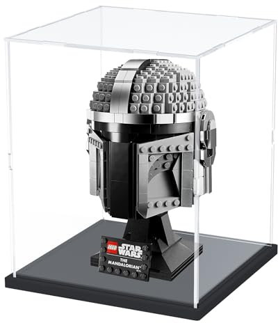 Nynelly Vitrine en acrylique pour casque Lego 75304 75328 75349 - Boîte de présentation épaisse en acrylique transparent pour objets de collection - Vitrine pour figurines d'action, jouet - Vitrine