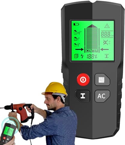 Mingchengheng Multifunktionaler Wand-Holz-Metall-Bolzensucher - Stud Finder - Wand Scanner Detektor - Kabelfinder - Metallsuchgerät - Für Holz/Metall/Drähte - DIY-Enthusiasten, Hausbesitzer, Profis