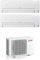 Mitsubishi MSZ-HR - Climatizzatore Dual Split, 9000 + 9000 Btu, Inverter, Classe energetica A++/A+
