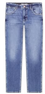 Wrangler Men's Greensboro Jeans, Mid Authentic Wash, 33/32