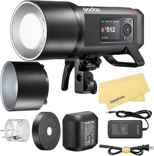 Godox AD600 Pro II 600Ws G87 Outdoor Flash Strobe,2.4G TTL 1/8000 HSS,0.01~0.9s Recycle Time,40W Bi-Color LED Modeling Light for Canon Sony Nikon Fujifilm Fuji Olympus Panasonic Pentax Leica Cameras