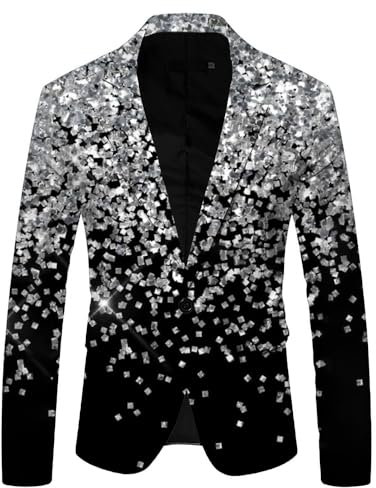 MEIMIYI Giacche Uomo Western Casual Vestibilità Slim Affari Abiti Uomo Trend All-Match Bello Manica Lunga Abiti Uomo Atmungsaktiv Morbido Classico Giacca Uomo A-05 L