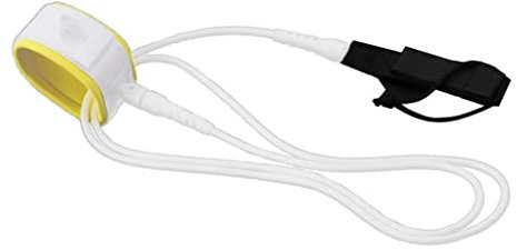 Qianly Paddle Board Surf Leash Sicherungsleine mit Fußschlaufe, Milchweiß 6 ft