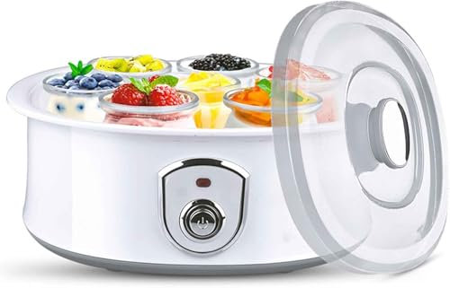 Generico Macchina per Yogurt, Macchina per Yogurt Automatica 1,5L con Controllo della Temperatura - La Migliore Macchina per Yogurt Greco per Yogurt Fatti in Casa, Macchine per Yogurt