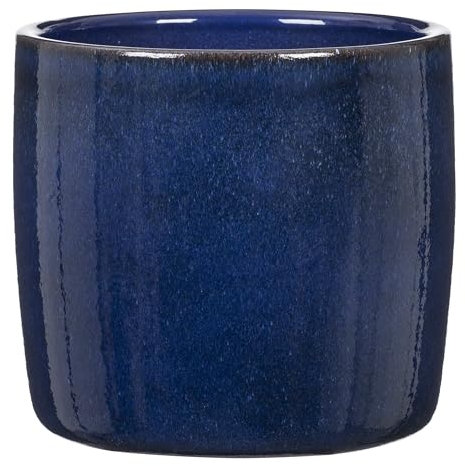 Scheurich Solido - Pot de fleurs en céramique - Mystic Blue - Diamètre : 15 cm - Hauteur : 13,7 cm - Volume : 1,9 l