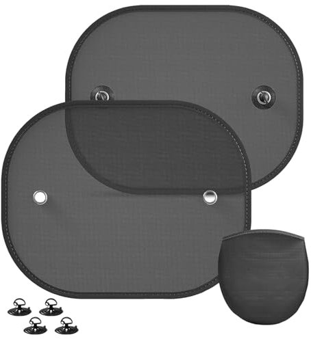 Car Window Shades for Baby, 2 Pack Child Car Sun Shade with UV Protection, Universal Sun Visor for Cars Baby, Blocking Harmful UV Rays Sun Glare Heat for Kids Pets(44 * 36cm)