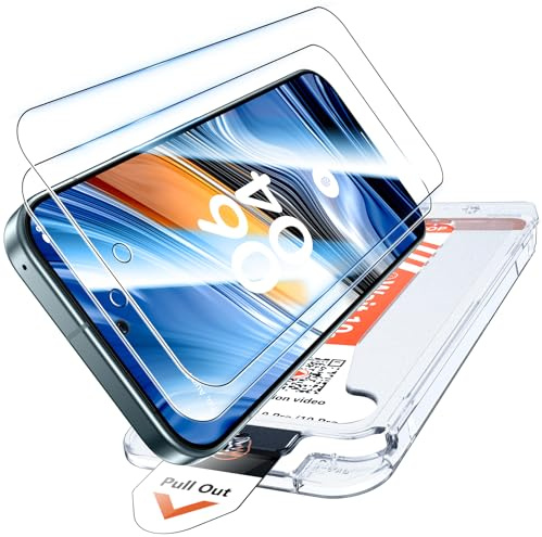 LK für Google Pixel 10 Pro und Pixel 9 Pro Panzer Schutz Glas, 2 Stück [Premium Qualität] Vollständige [Auto-Installation] Abdeckung Schutzfolie, 0 Staub & Blasen, Kratzfest, HD & Anti-Fingerabdruck