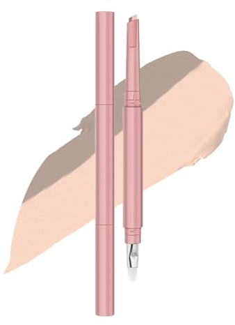 Under Eye Brightener Pencil - Double Head Makeup Pencil for Girls | Silkworm Stick Professional Cosmetic Tool for Women Mother Travel, Easy Application Concealer Pen for Dark Circles and Eye Highlight