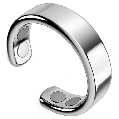Reiteag Auralis Ring, Auralis Magnet Rings, Angstgefühle Verbessert Dieschlafqualität, Magnetfeldtherapie Ring, Inklusive Schwarzer Ringbox