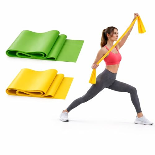 Theraband Set 2er Pack – 150x35 cm Hautfreundliches Fitnessband Physioband | Yoga, Pilates, Reha & Krafttraining