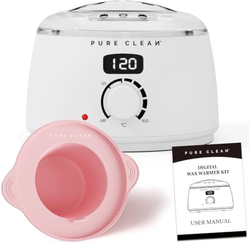 PURECLEAN Professional Digitaler Wax Maschine für Frauen und Männer | 10 Min Schnell Aufheizender, Anfängerfreundlich, für alle Haartypen – Gesicht, Bikinizone, Körper