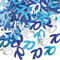SHATCHI 14g Blue & Silver 70th Birthday Confetti Foil Metallic Glitz Table Scatter Sprinkles Age Bday Party Decorations,12mm