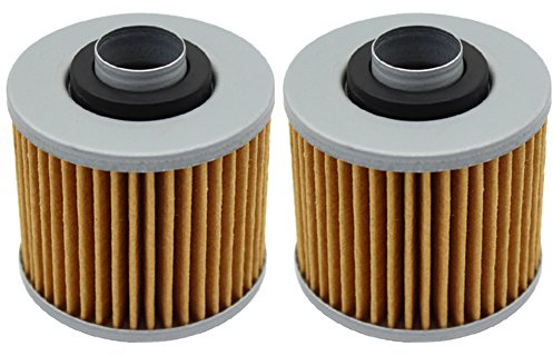 Cyleto Set di 2 filtri dell'olio per Yamaha YFM 700 R YFM700R YFM700 R Raptor 700 2006 2007 2008 2009 2011 2012 2013 2014 2015 2016