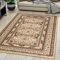 Carpeto Rugs Teppich Orientalisch Beige Klassisch Muster Kurzflor Öko-Tex Wohnzimmer 200 x 300 cm