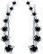 Unendlich U Damen Fashion 925 Sterling Silber Bling Ohrklemmen 7 Kristalle Hypoallergen Cubic Zirkonia Round lang Ear Sweep Cuff Hook Ohrringe