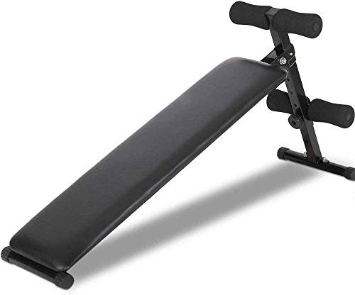 Panca Attrezzo Allenamento Addominali Pieghevole Altezza Regolabile Rivestimento Imbottito in Eco Pelle Esercizi Palestra Fitness da Casa (126 x 31 x 57 cm)