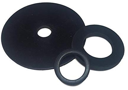 Solid Neoprene Rubber Washer Pick Your Own Size - Size; 1mm Thick - 28mm Inside Diameter x 36mm Outside Diameter