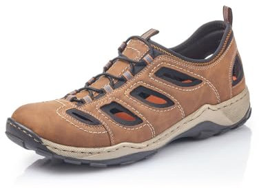 Rieker Herren Low-Top Sneaker 08065, Männer Halbschuhe,Turnschuhe,Laufschuhe,straßenschuhe,Strassenschuhe,Sportschuhe,braun (25),42 EU / 8 UK