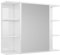 vidaXL Bad Spiegelschrank, Badschrank Badezimmerschrank mit Tür Fächern, Wandschrank für Badezimmer, Badspiegel Badmöbel, Modern, Hochglanz-Weiß Holzwerkstoff