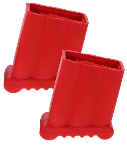 BESPORTBLE 2 Pcs Ladder Rubber Feet, Non-Slip Ladder Feet Insulated Ladder Rubber Feet Red Ladder Feet Replacement for Engineering Ladders