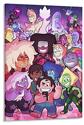 GNKIO Steven Universe Family Portrait Poster for Room Aesthetic GIFS for Women Poster Dekorative Malerei Leinwand Wandkunst Wohnzimmer Poster Schlafzimmer Malerei 08x12inch(20x30cm)