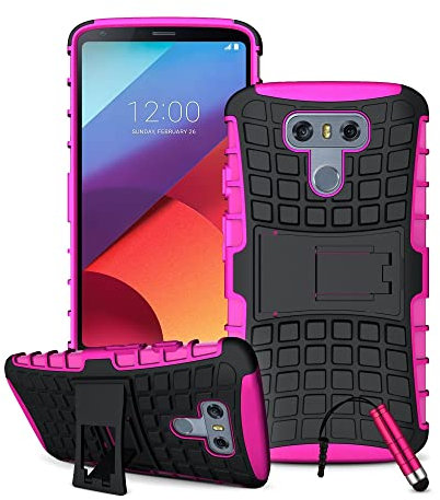 Phone Case Compatible with Samsung Galaxy J5 (2017) Heavy Duty Armour Case for Shockproof Kickstand Case with Hard Shell Silicone Case Tough Strong Lightweight - Pink