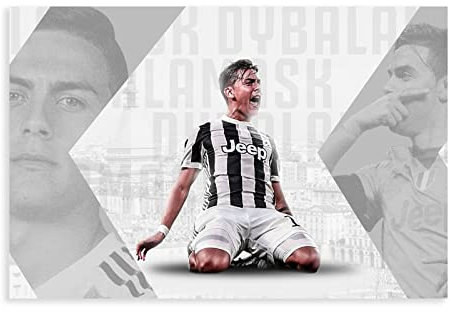 Paulo Dybala Sport Star Art Poster 11 Leinwand Poster Schlafzimmer Dekor Sport Landschaft Büro Raum Dekor Geschenk Unframe:30 x 45 cm