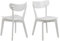 AC Design Furniture Roxanne Esszimmerstühle 2er Set, H: 79,5 x B: 45 x T: 55 cm, Weiß, Holz, 2 Stk.
