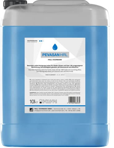 Pevasan HRL - hochwertige, besonders milde Flüssigseife/Duschgel, 10 Liter Kanister, 1 Stück